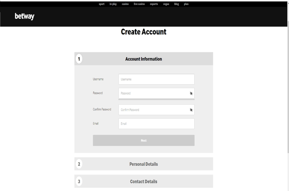 Here you have to enter your personal data for registration.